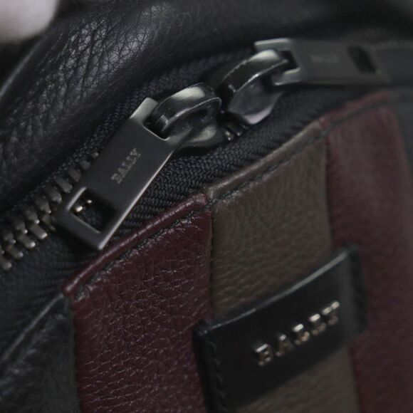Bally Hingisb Leather Trainspotting Backpack Rucksack-daypack Dark Brown Made